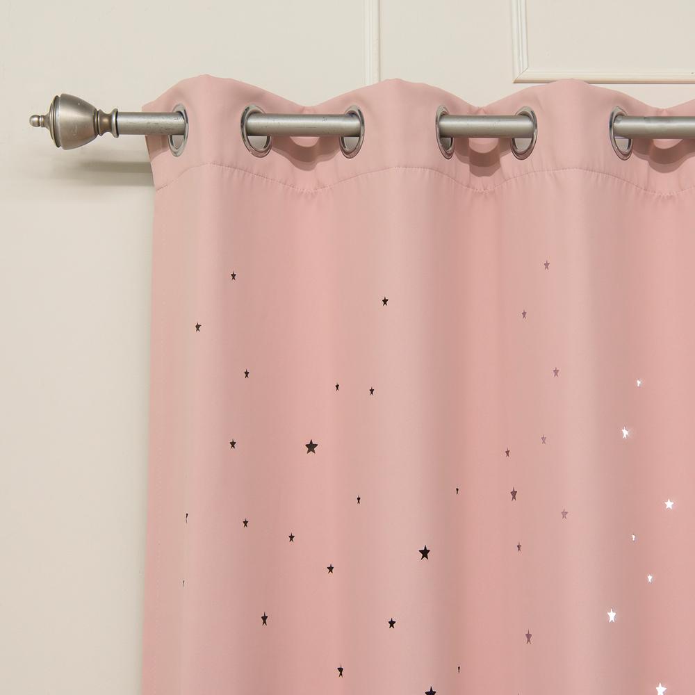 Best Home Fashion 63 In L Star Cut Out Blackout Curtains In Dusty