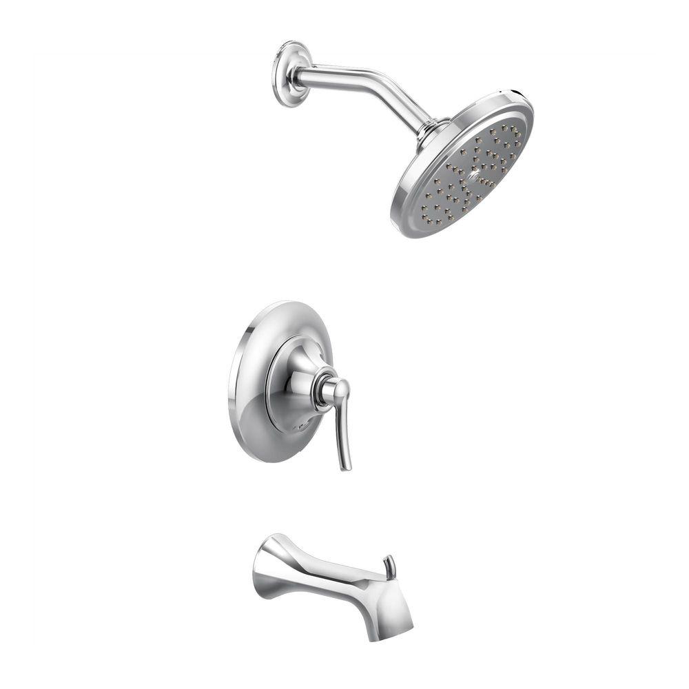 MOEN Fina 1Handle PosiTemp Tub and Shower Trim Kit in Chrome (Valve