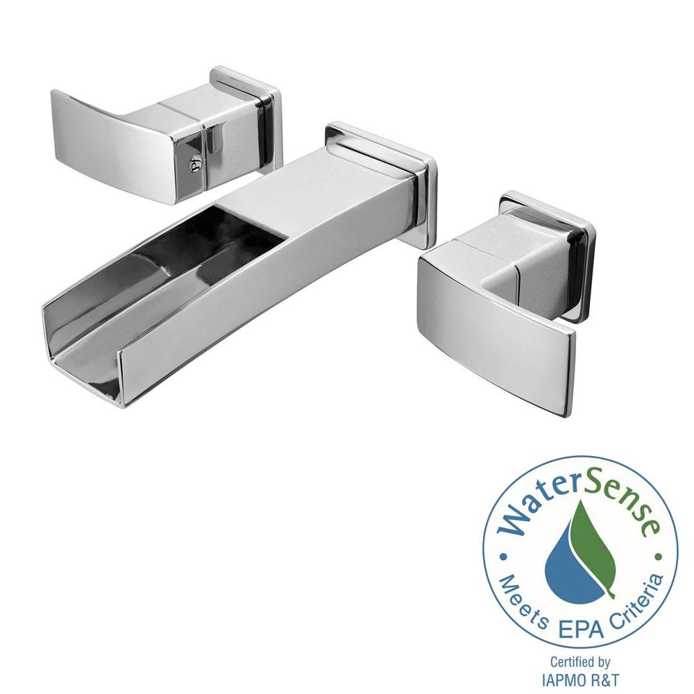 Pfister Kenzo 2Handle Wall Mount Bathroom Faucet Trim Kit in Polished
