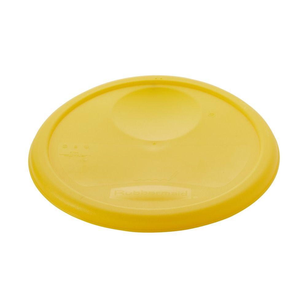 Rubbermaid Commercial Products Yellow Lid-RCP5725YEL - The Home Depot Rubbermaid Commercial Products Yellow Lid-RCP5725YEL - The Home Depot