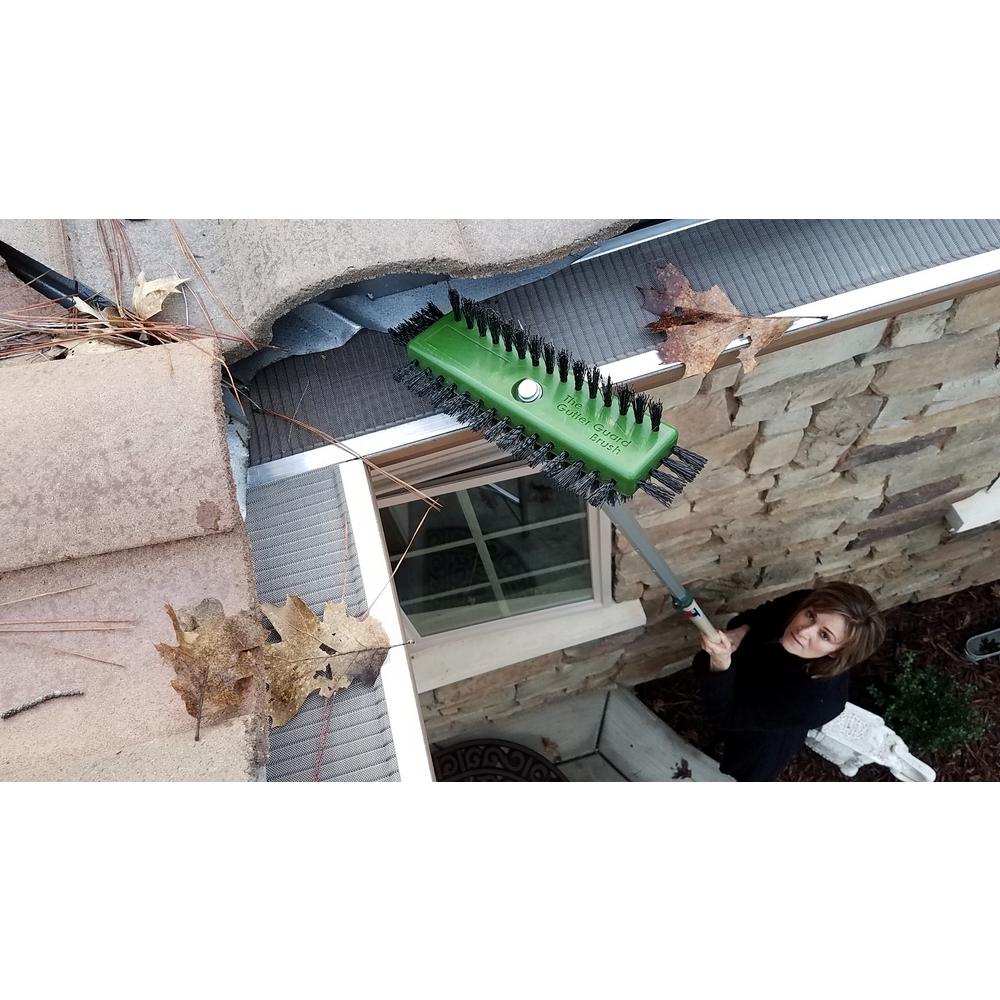 Gutter Guard Brush 11" Screw On 5 Sided Bristle Cleaning Tool Debris