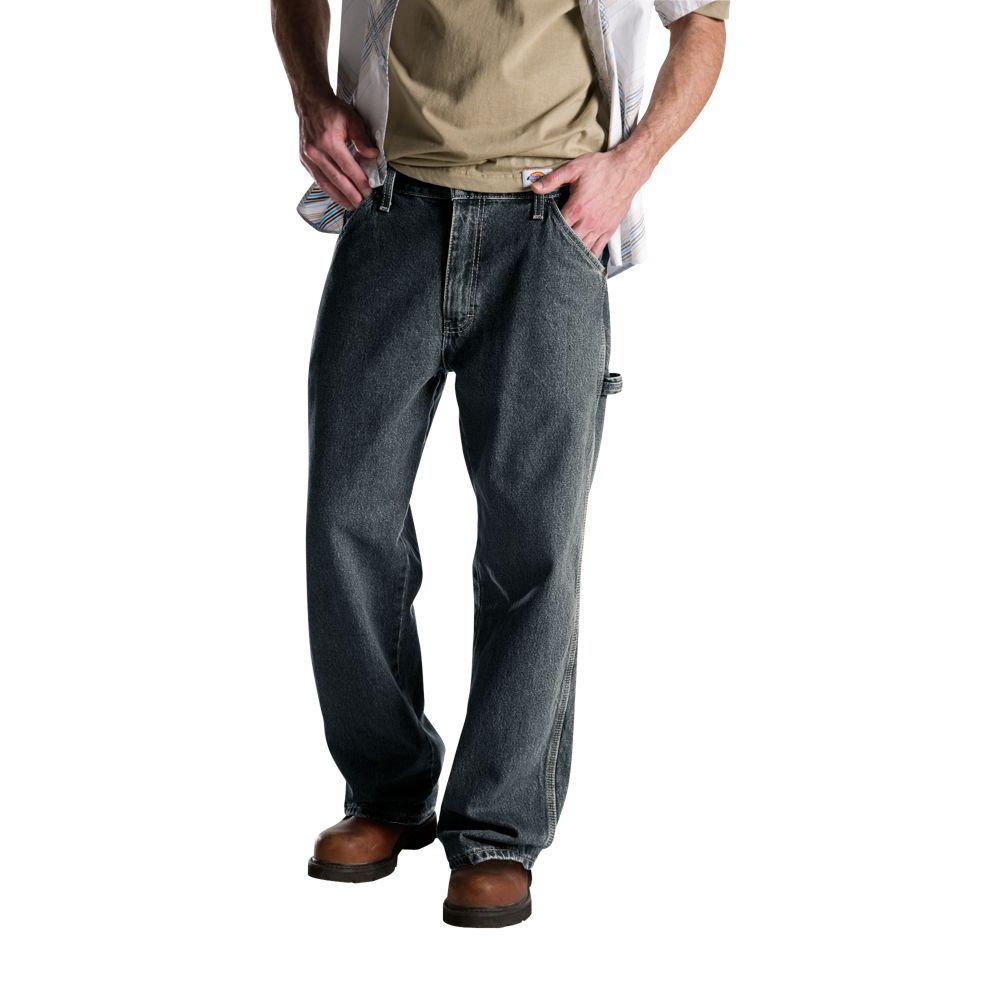 UPC 607645750828 product image for Dickies Jeans Relaxed Fit 30 in. x 30 in. Denim Utility Jean Tinted Khaki blue E | upcitemdb.com