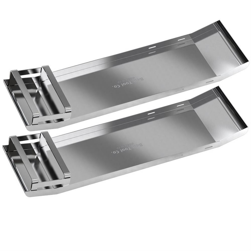 Bon Tool Stainless Steel Curved End Knee Boards (Pair)