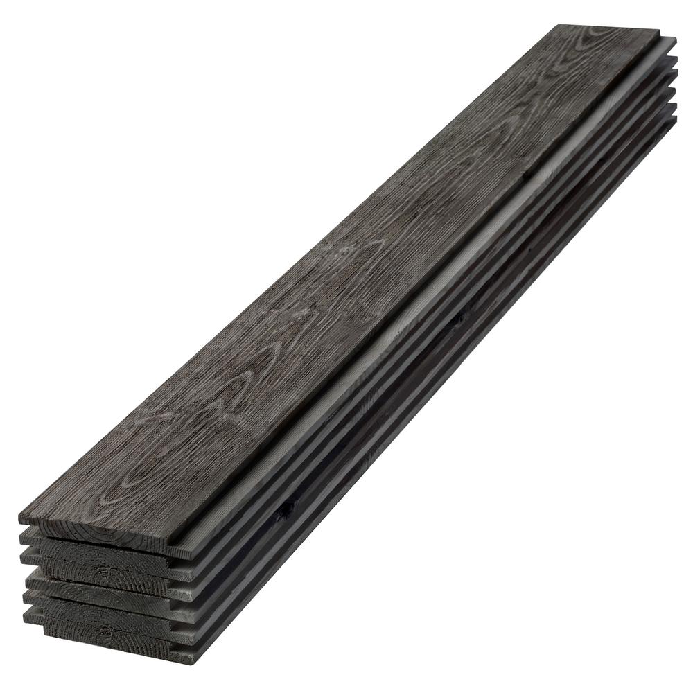 1 In X 6 8 Ft Barn Wood Charcoal Shiplap Pine Board Pack 1 In X 6 8 Ft Barn Wood Charcoal Shiplap Pine