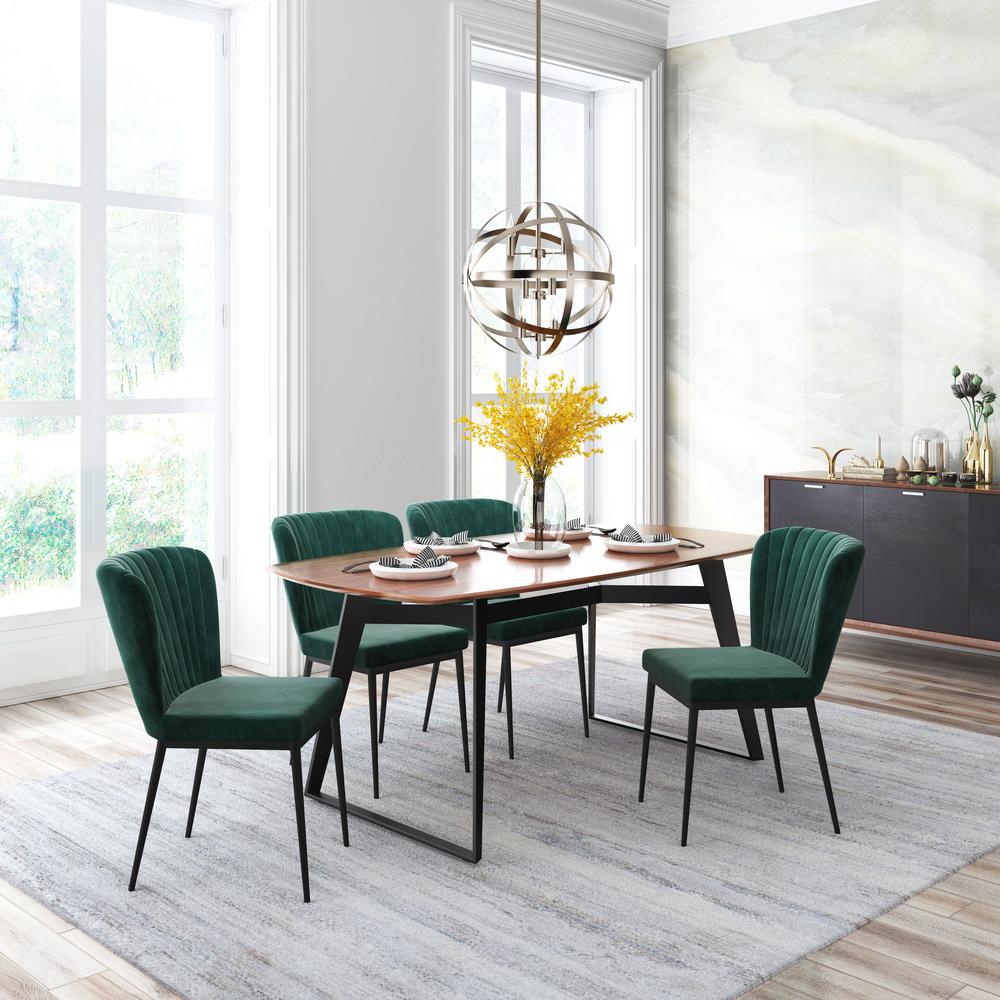 DAANIS: Green Chairs Dining Room Ideas