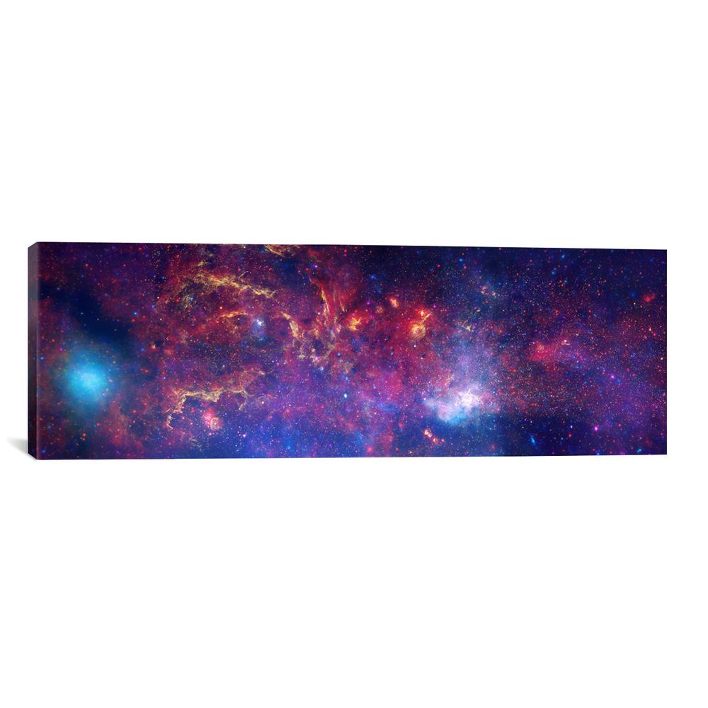 Center Of The Milky Way Galaxy Chandra Hubble Spitzer By Nasa Canvas Wall Art