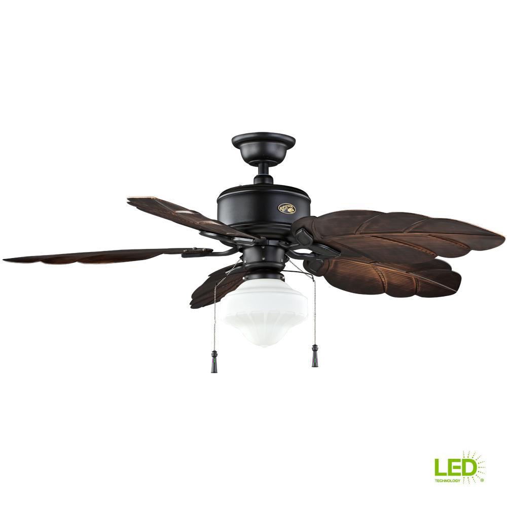 Black Hampton Bay Light Kit Compatible Ceiling Fans Lighting Nassau
