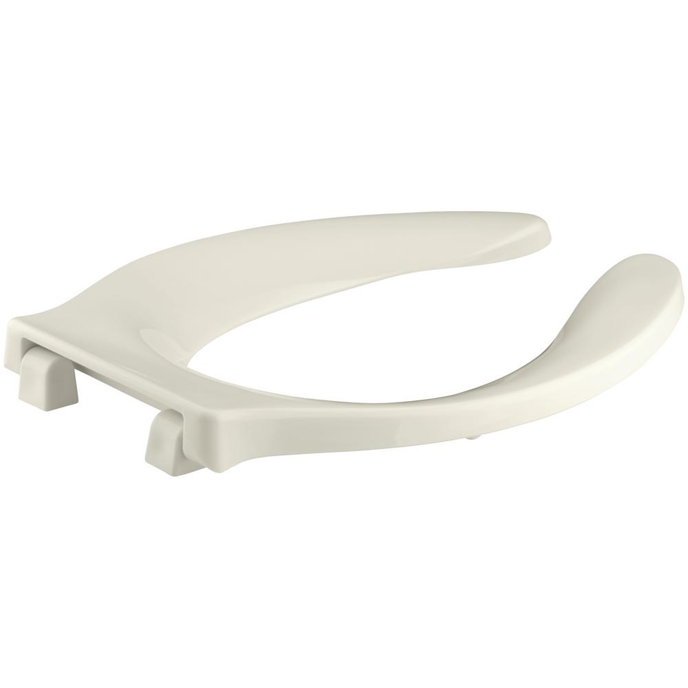 KOHLER Stronghold Elongated Toilet Seat with Selfsustaining Check Hinge in BiscuitK4731SC96