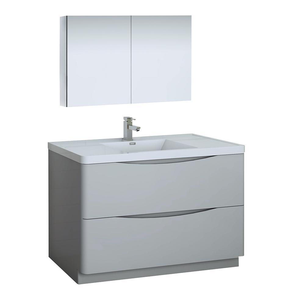 Kraftmaid Bathroom Vanities With Tops The Modern Bathroom Vanity In Glossy Gray With