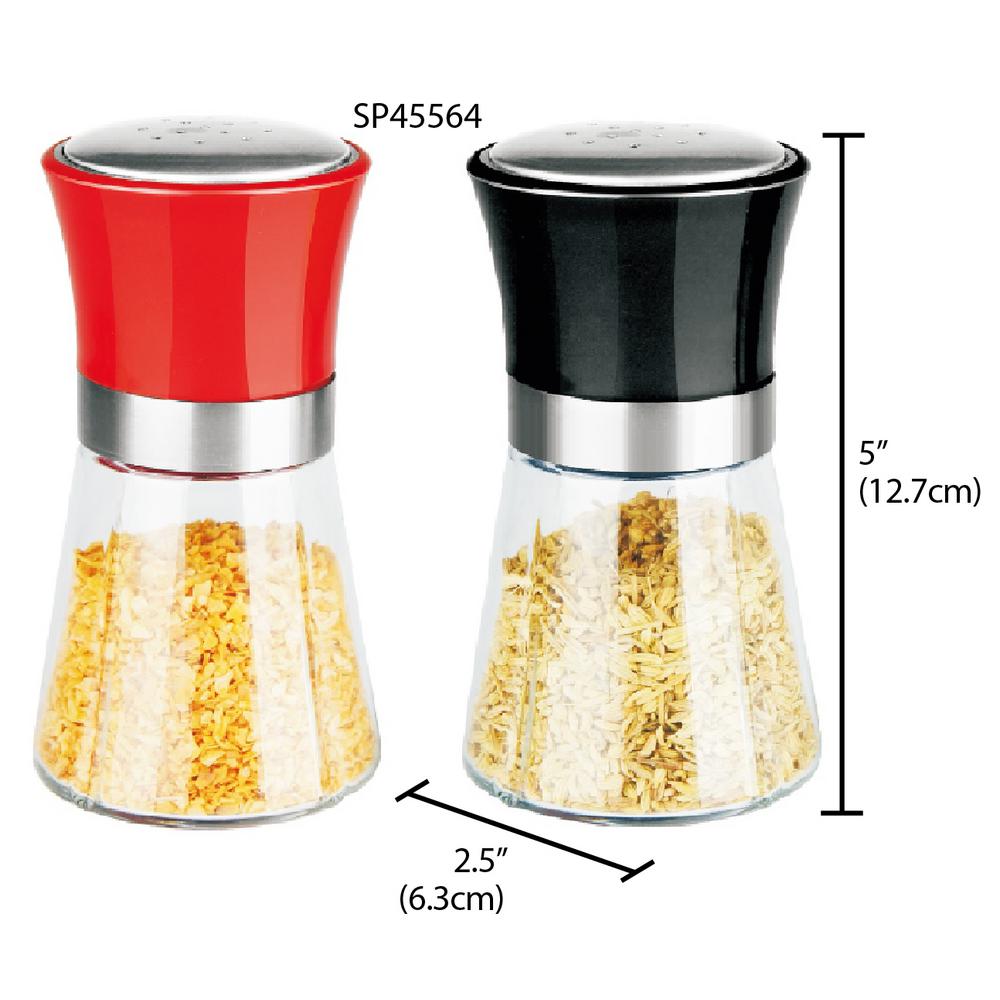 Home Basics OverSized Glass Salt and Pepper Shakers SP45564 The Home