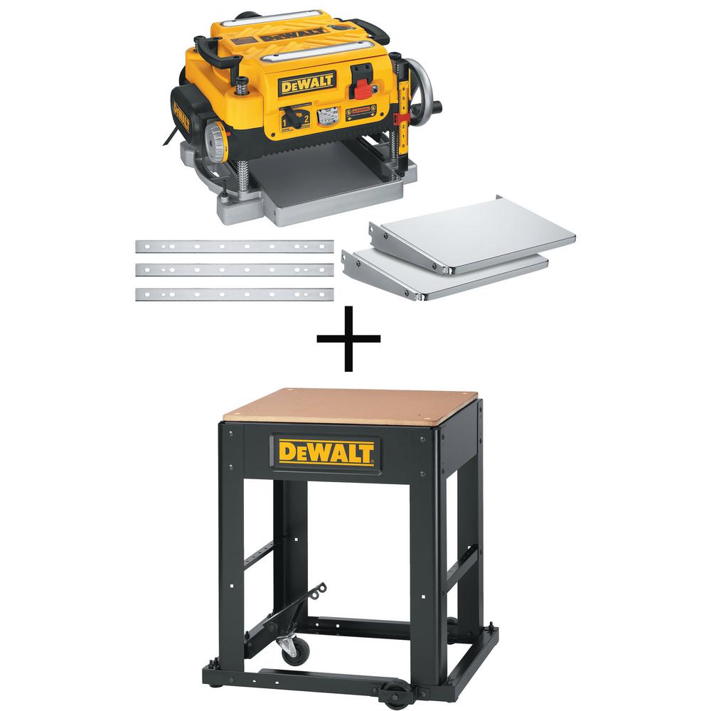 Dewalt 13" Two Speed Thickness Planer + Mobile Stand Bundle