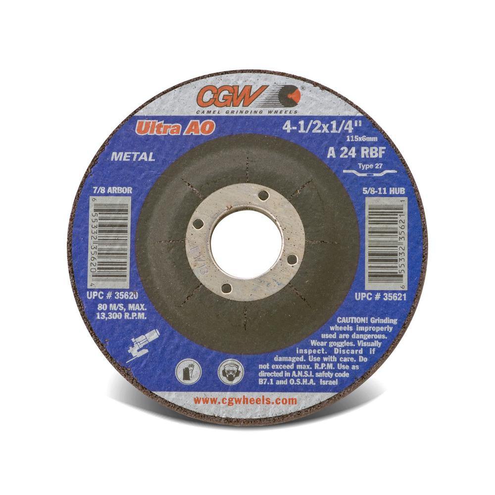 CGW CAMEL GRINDING WHEELS 41/2 in. x 1/4 in. x 7/8 in. Grinding Wheel