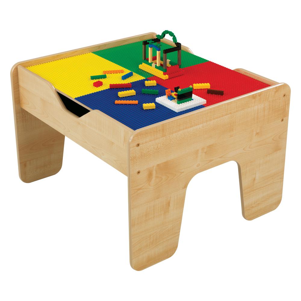 Kidkraft 2 In 1 Activity Table With Board In Natural 17576 The