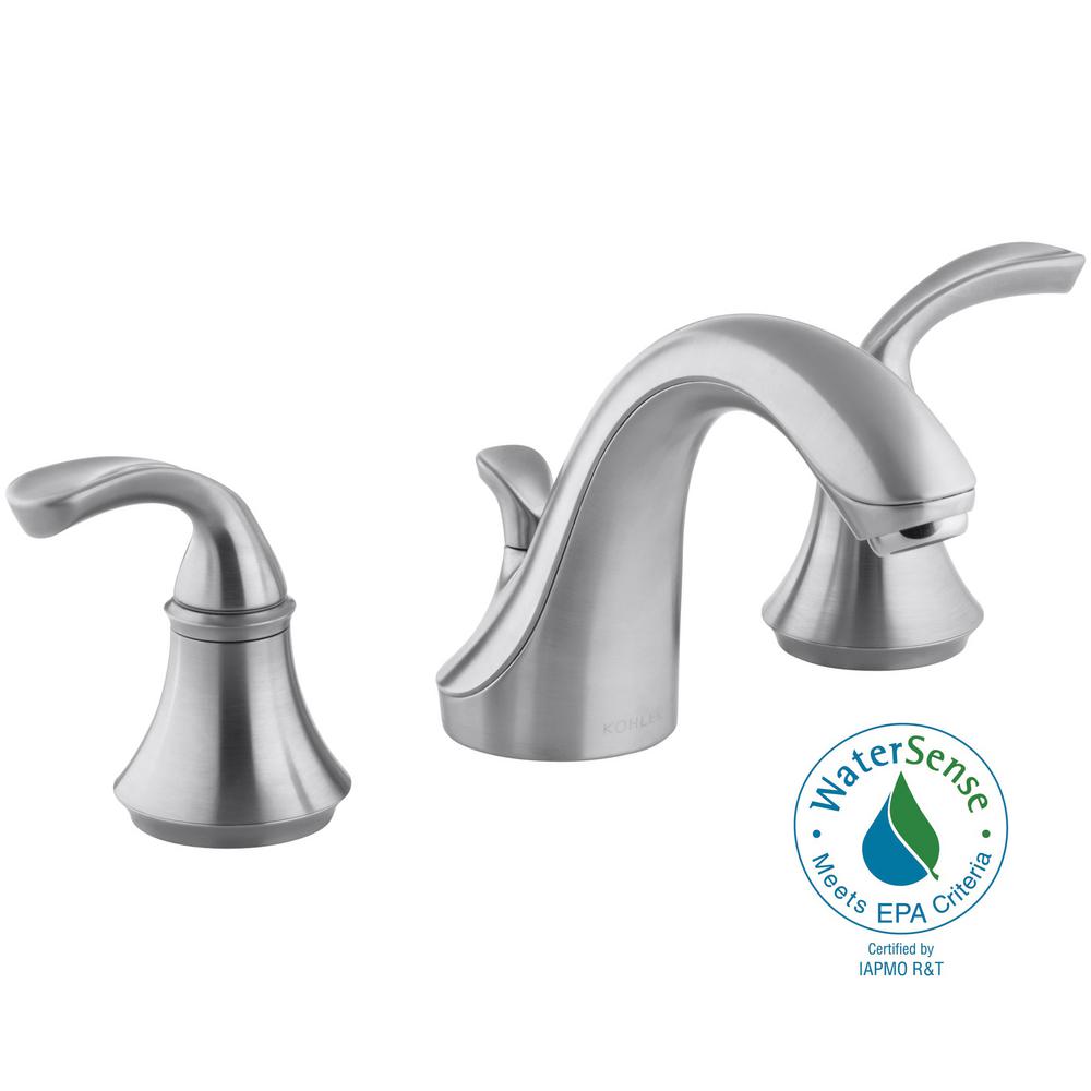 KOHLER Forte 8 in. Widespread 2Handle LowArc Bathroom Faucet in