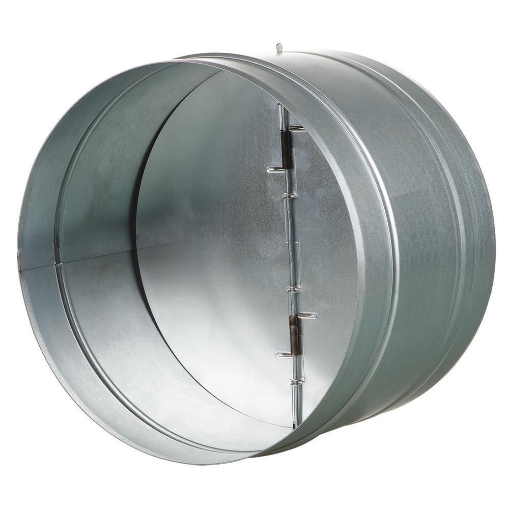 Vents Us 10 In Galvanized Back Draft Damper With Rubber Seal Kom Galvanized Back Draft Damper With Rubber Seal