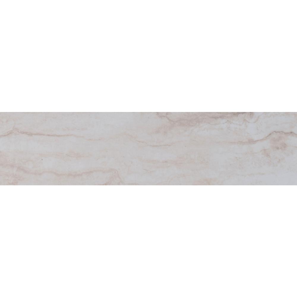 4x18 Tile Flooring The Home Depot Romagna Ivory 4 In X 18 Polished Porcelain Floor And Wall Tile