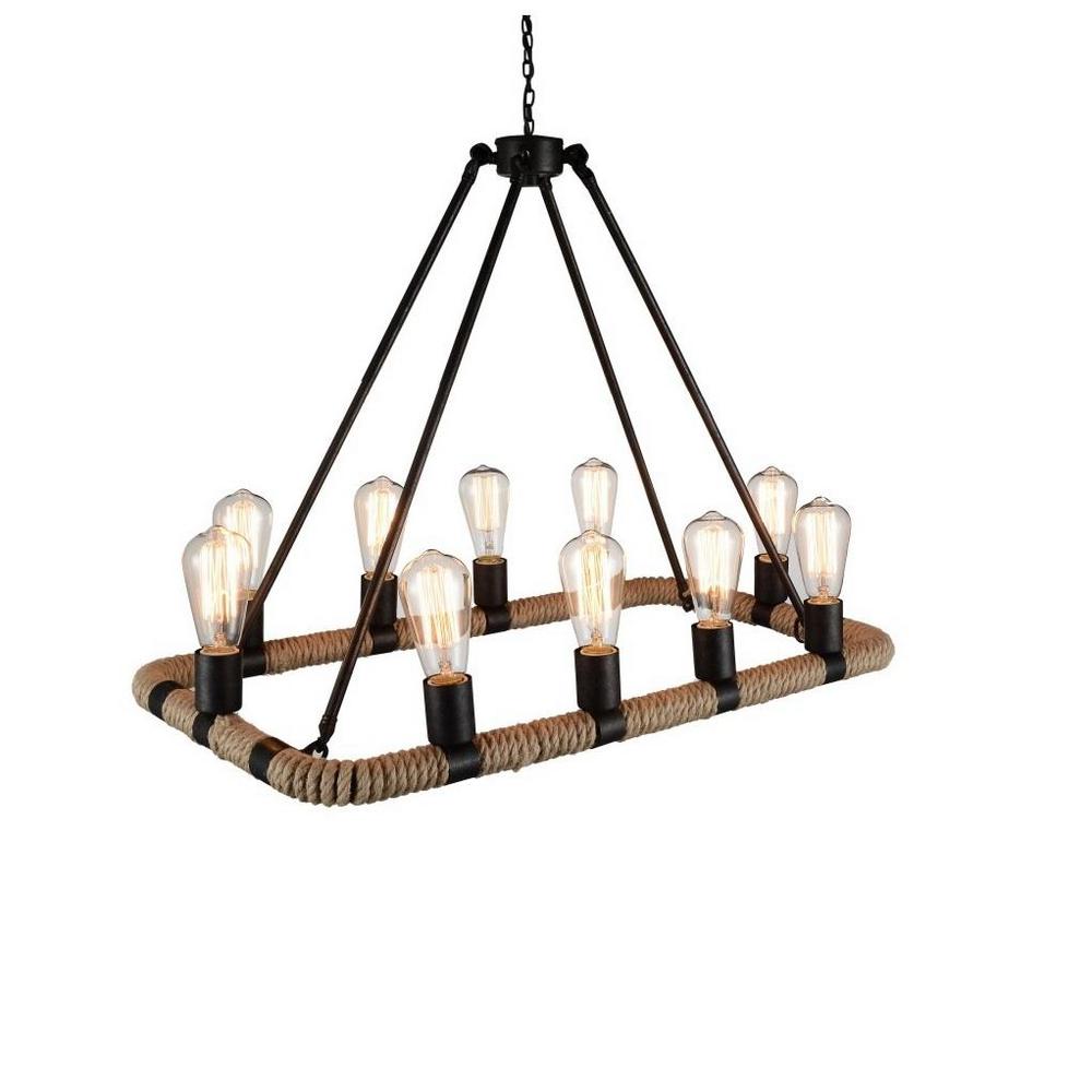 Cwi Lighting Ganges 10 Light Brown Chandelier 9671p32 130 The Cwi Lighting Ganges 10 Light Brown Chandelier