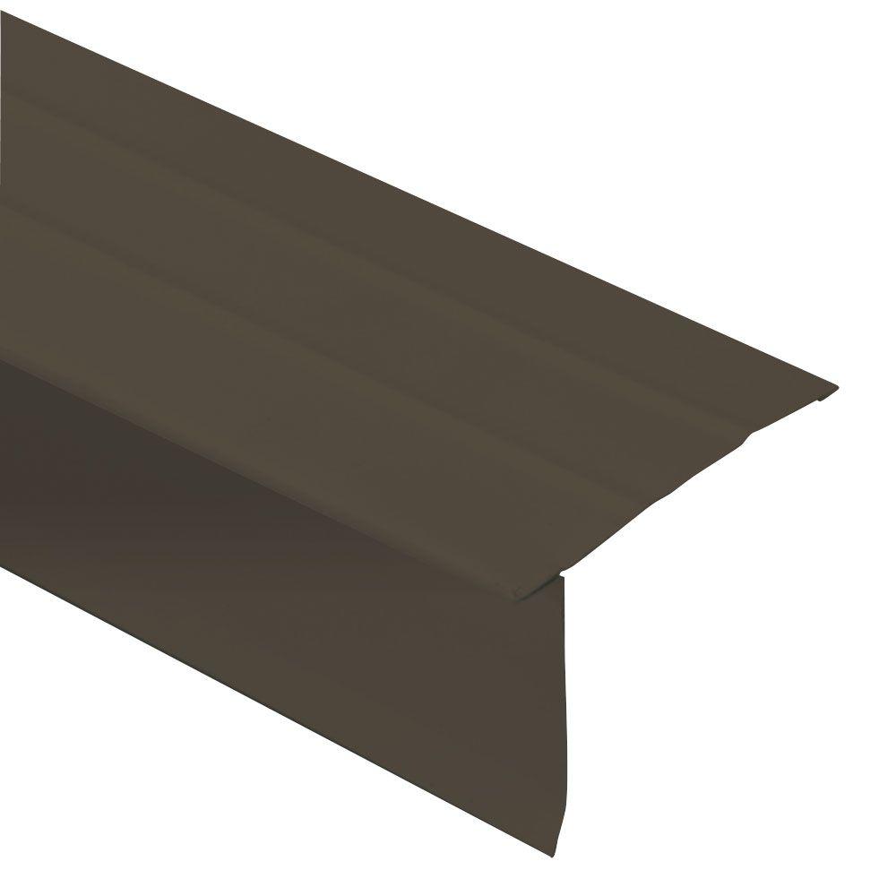 Gibraltar Building Products 144 in. x 2.62 in. x 12 ft. Aluminum Royal Brown Drip Edge Flashing