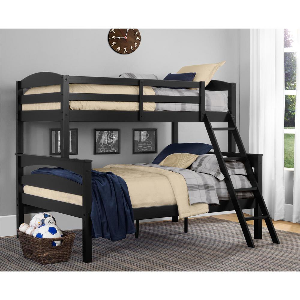 twin full bunk bed wood