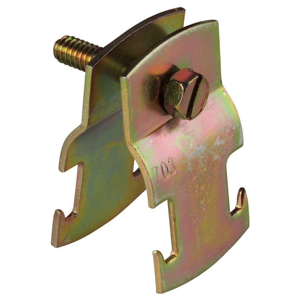 Superstrut 2 in. Universal Pipe Clamp Gold GalvanizedZ703 225 The