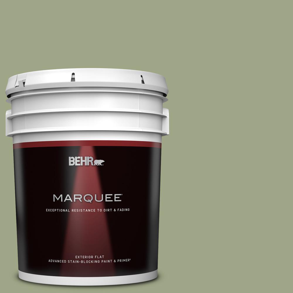 BEHR MARQUEE 5 gal. PPU1107 Clary Sage Flat Exterior Paint & Primer