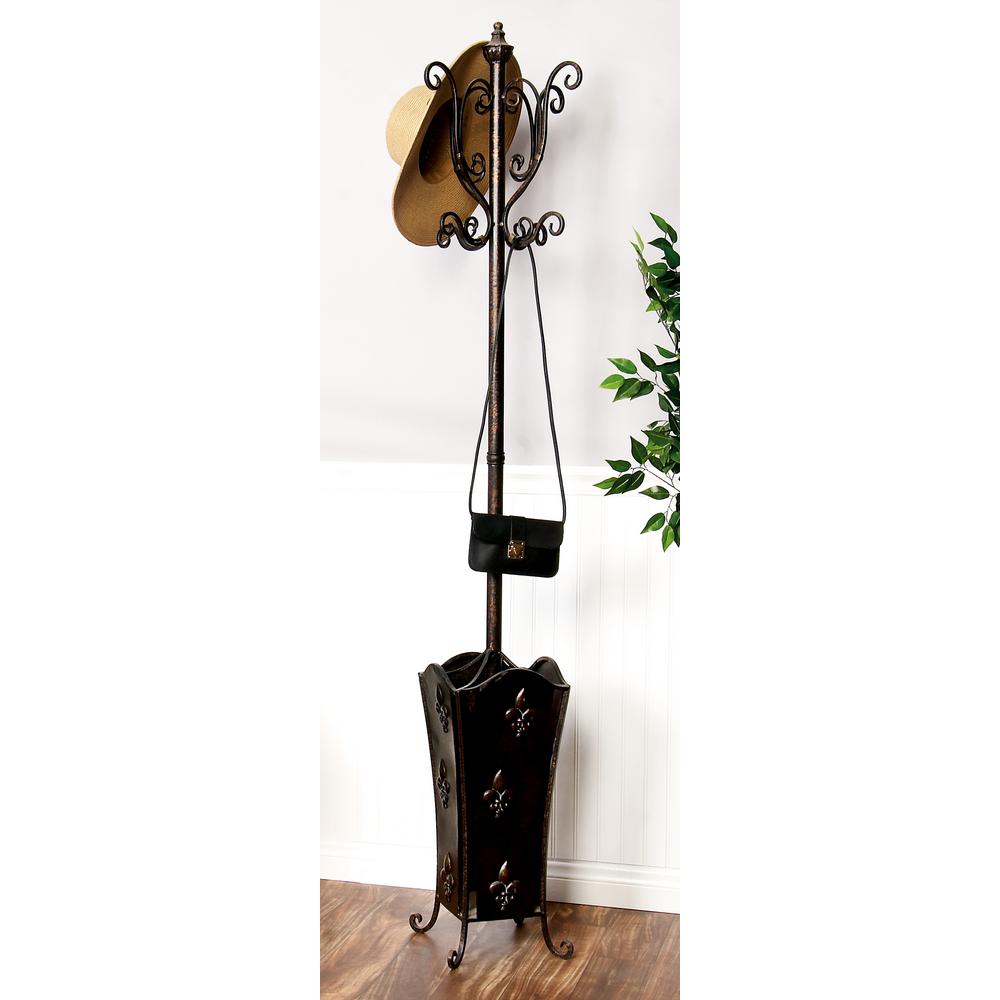 Fleur De Lis Black Coat Rack