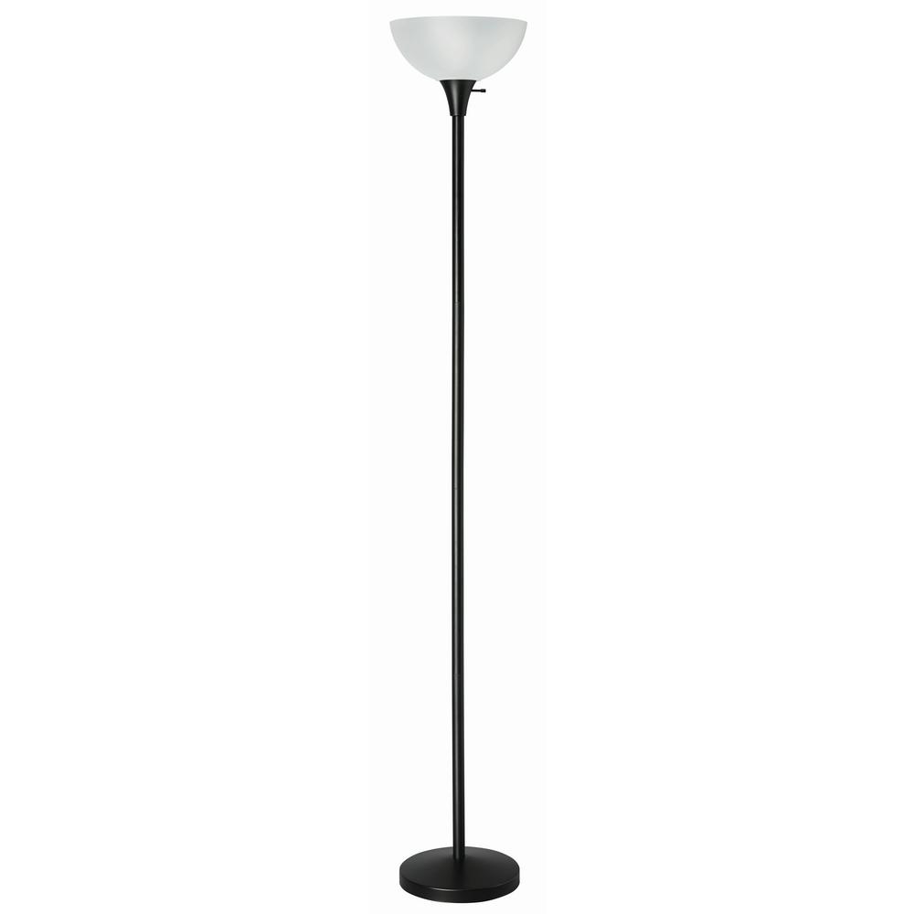 luca gunmetal floor lamp