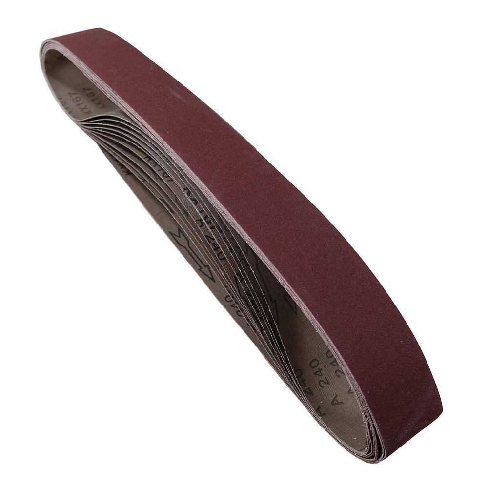 POWERTEC 414260S 1 x 42-Inch 600 Grit Silicon Carbide Sanding Belt 10-Pack