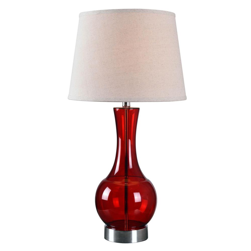 table lamps red