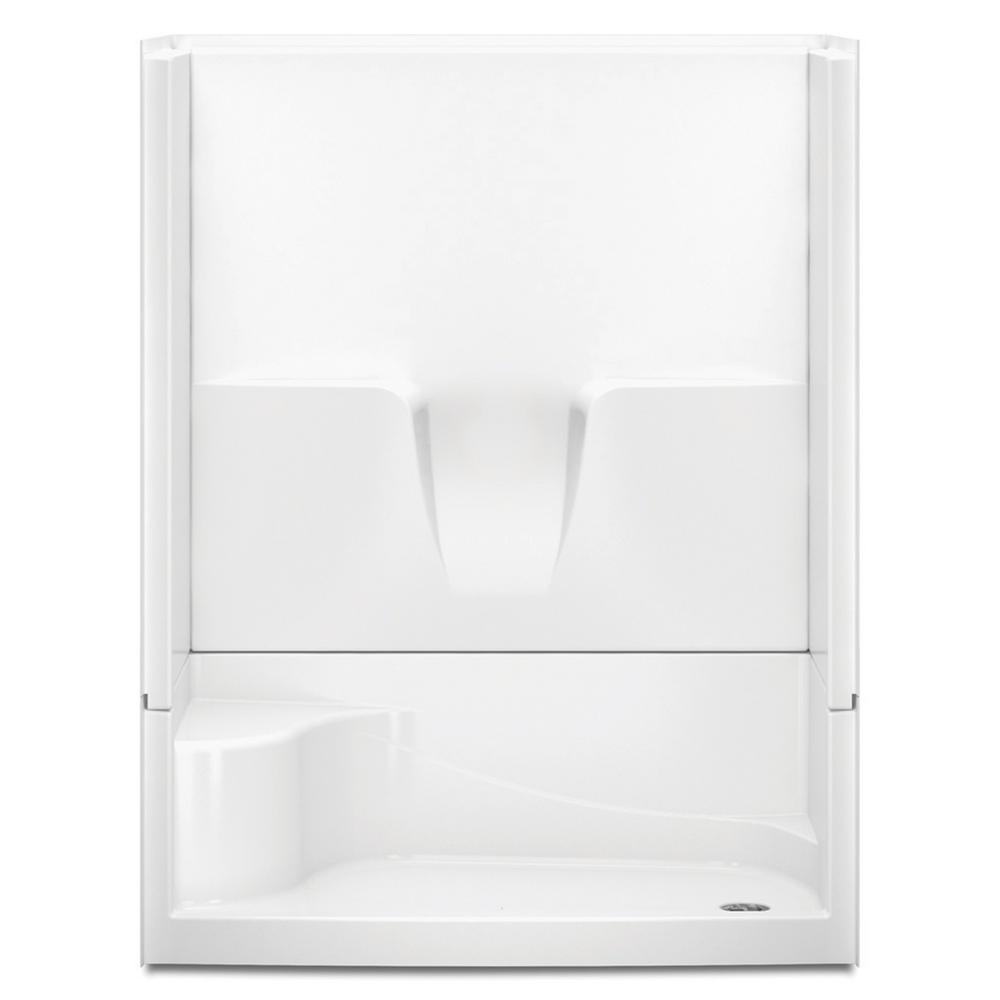 Aquatic A2 30 in. x 60 in. x 76 in. 4Piece Shower Stall in White