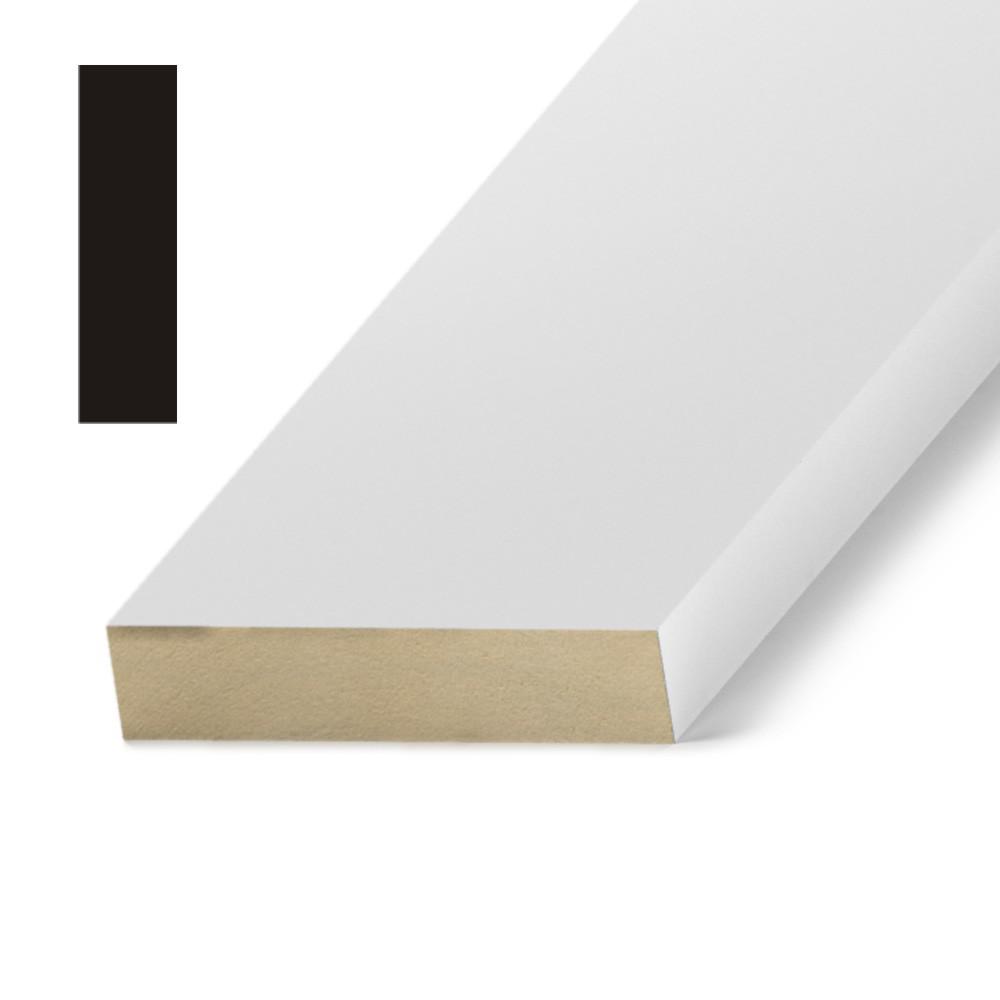 Kelleher Square Edge 11/16 in. x 31/2 in. Primed MDF S4S Moulding