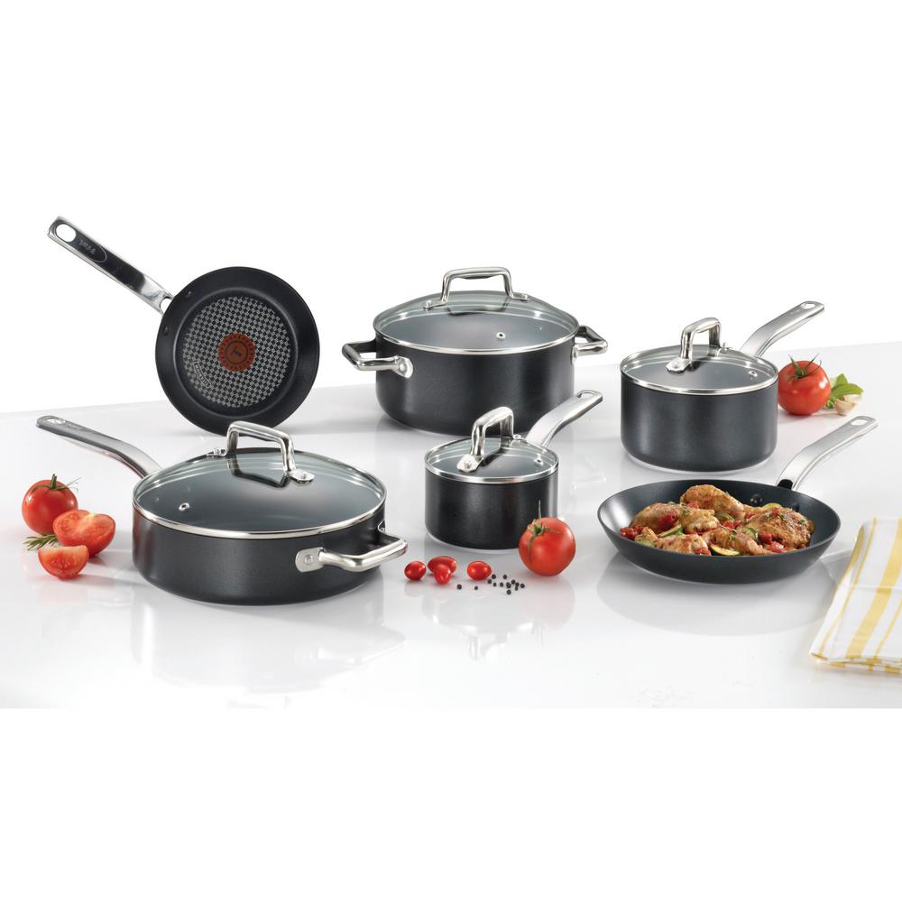 T-Fal Prograde 10-Piece Black Non-stick Cookware Set by T-Fal