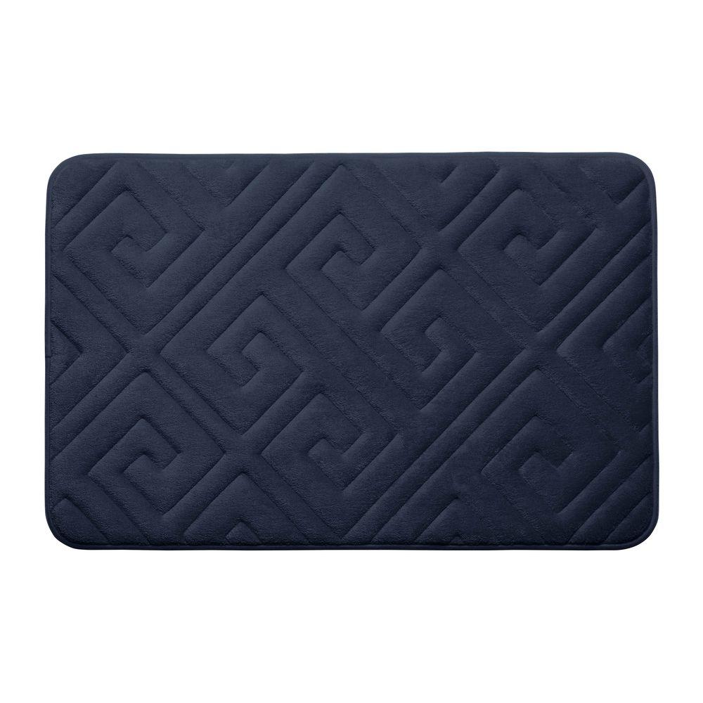 Caicos Indigo Memory Foam 2Piece Bath Mat Set YMB003649