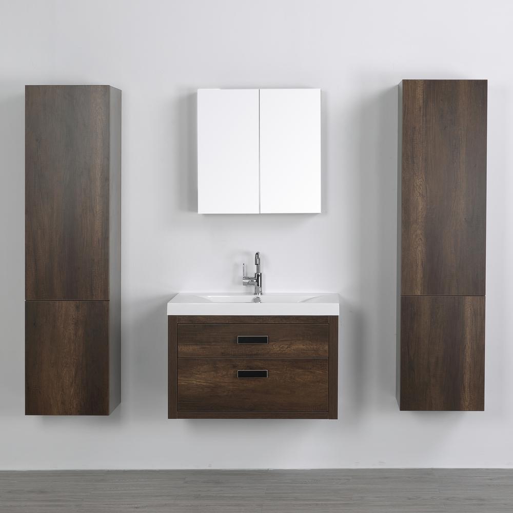 Home Decorators Collection Rno 25 In W Bath Vanity White H Bath Vanity In Brown