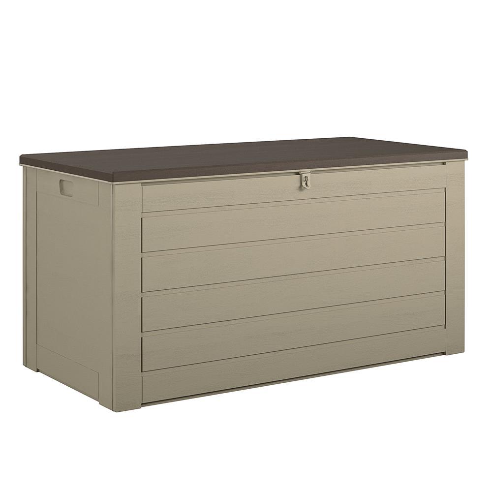 Cosco 180 Gal. Resin Storage Deck Box in Brown