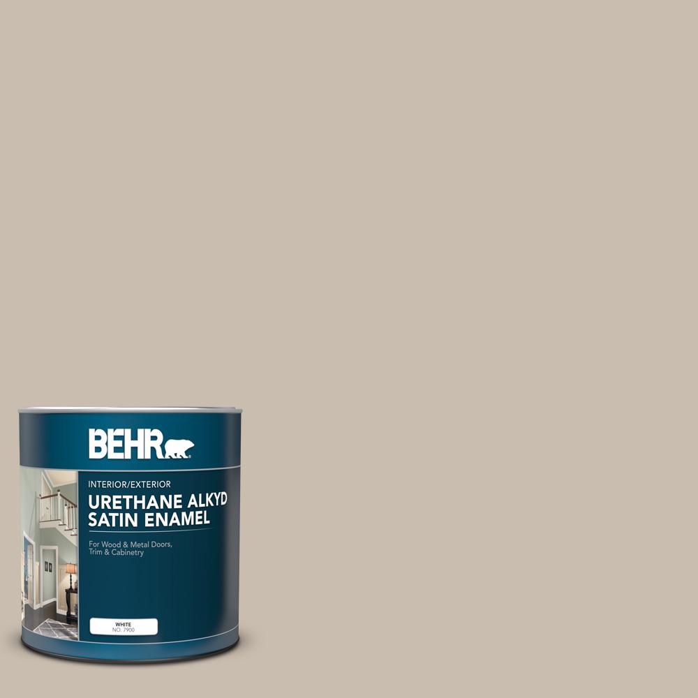 BEHR 1 qt. PPU513 Creamy Mushroom Satin Enamel Urethane
