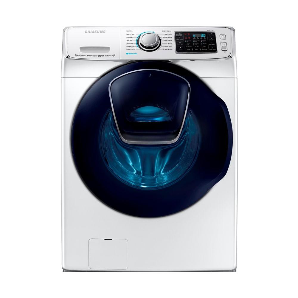 5.0 cu. ft. High Efficiency Front Load Washer with Steam and AddWash Door in White, ENERGY STAR