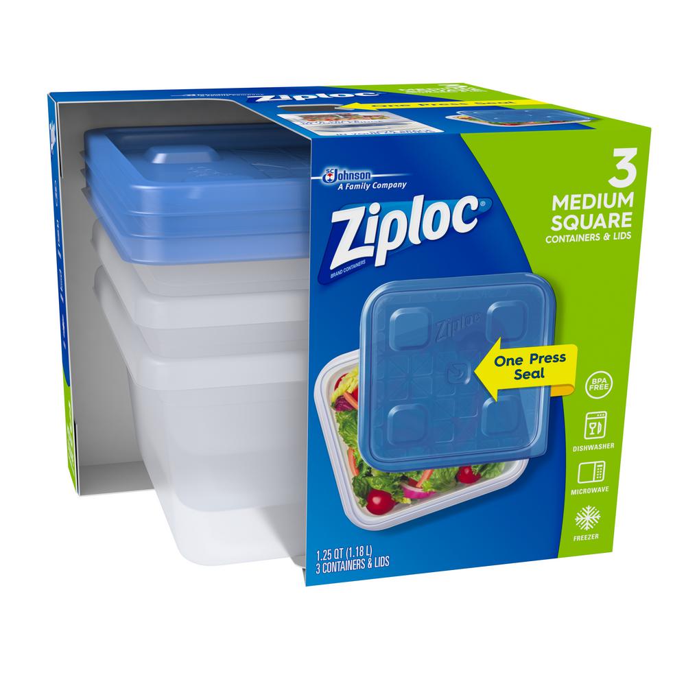 1” 8//Pk or 1.25/" 6//Pk Select Reusable Clear Mini-Containers w Snap-On Lids