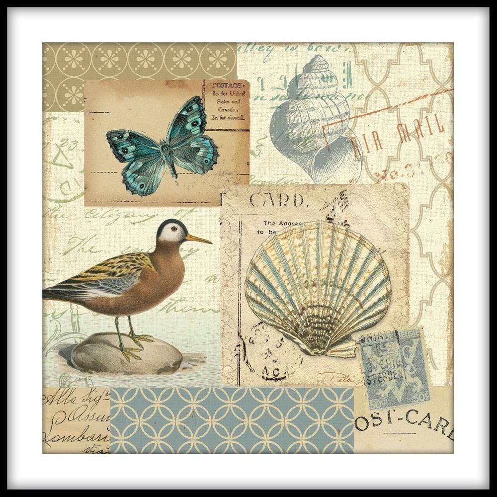 PTM Images 13.75 in. x13.75 in. "Nautical Bath I" Framed Wall Art 1