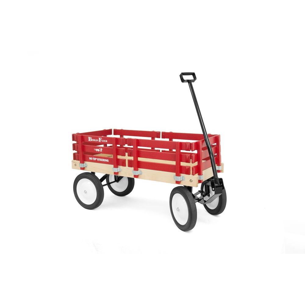 little red wagon with wooden sides