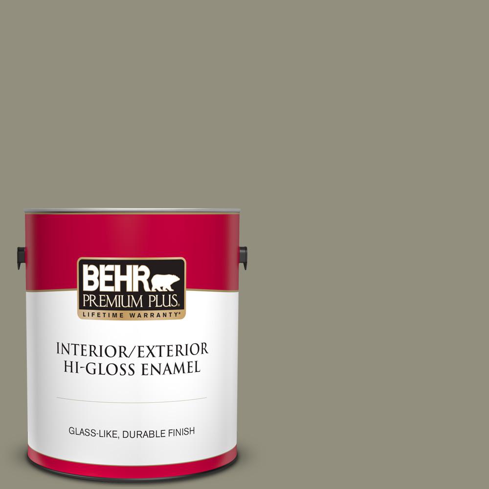 BEHR PREMIUM PLUS 1 gal. N3505 Muted Sage HiGloss
