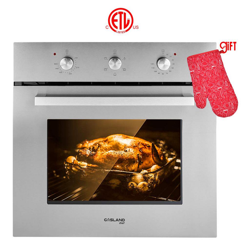 GASLAND Chef 24 in. Builtin Single Natural Gas Wall Oven with