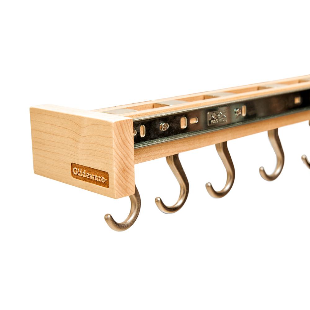 Rev A Shelf Glideware Maple Cookware Organizer With 7 Hooks R Gld Glideware Maple Cookware Organizer With 7 Hooks