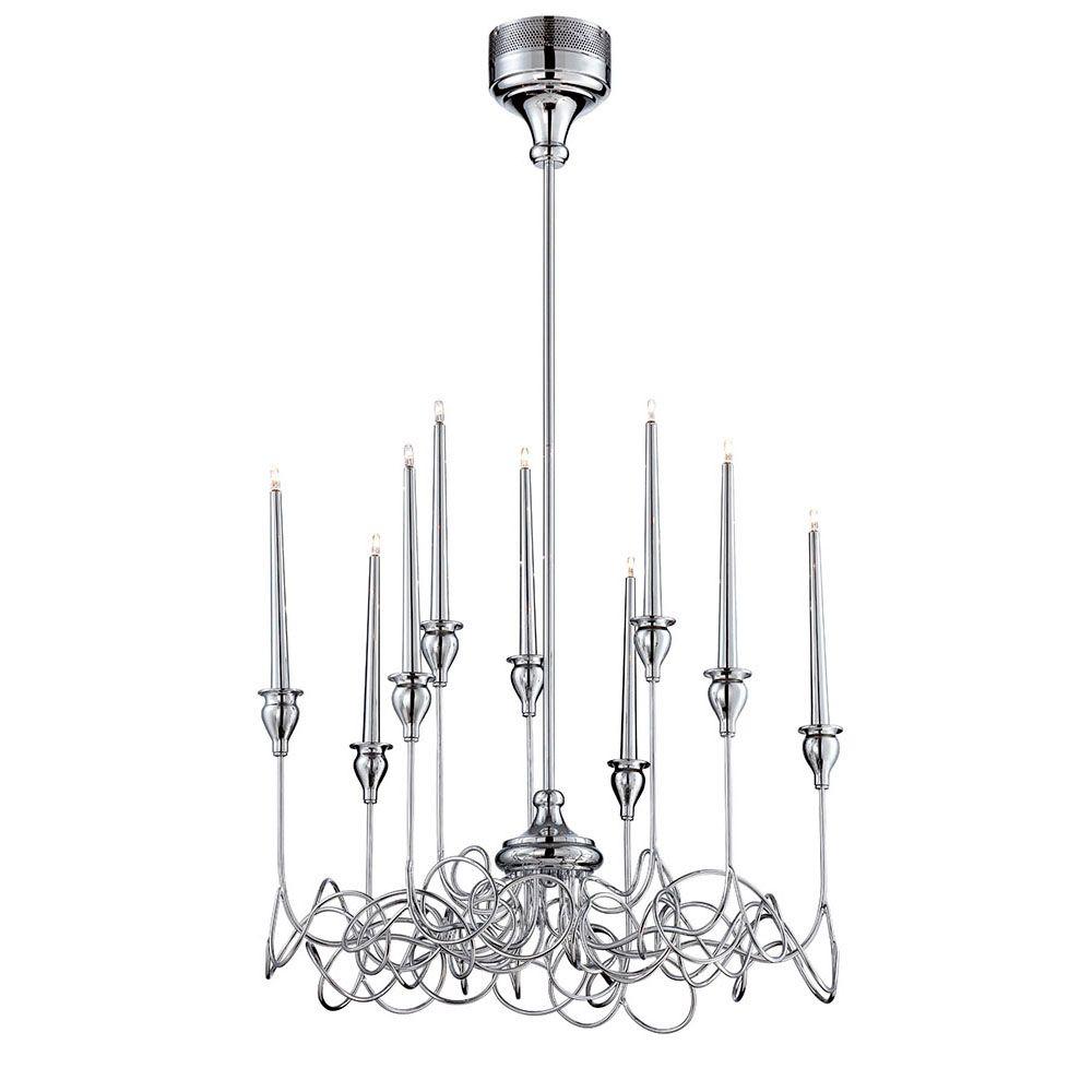 chrome light candela chandelier eurofase lights number
