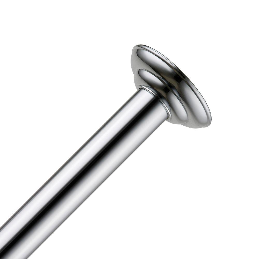 Glacier Bay 72 in. Carbon Steel Permanent Shower Rod in ChromeHD14013