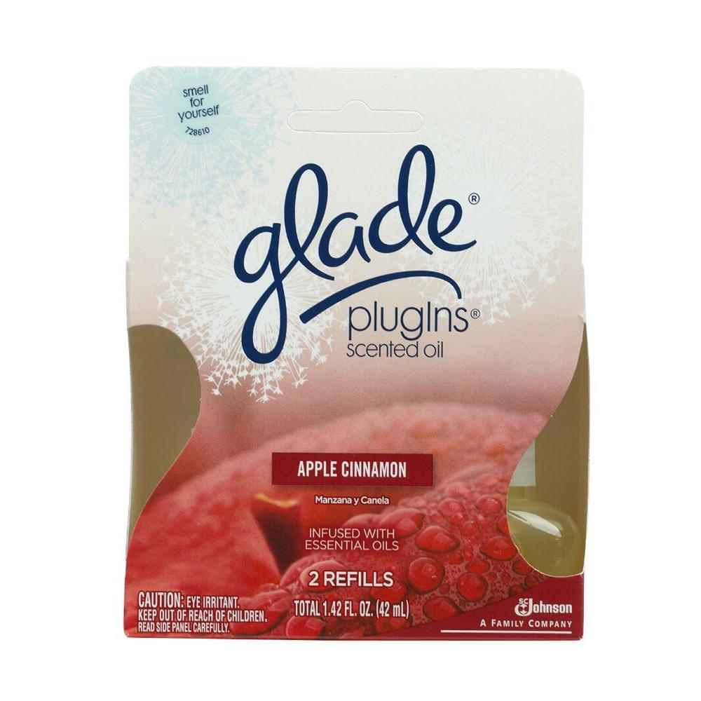 Glade 0.71 oz. PlugIns Apple Cinnamon Scented Oil Refill (6Pack