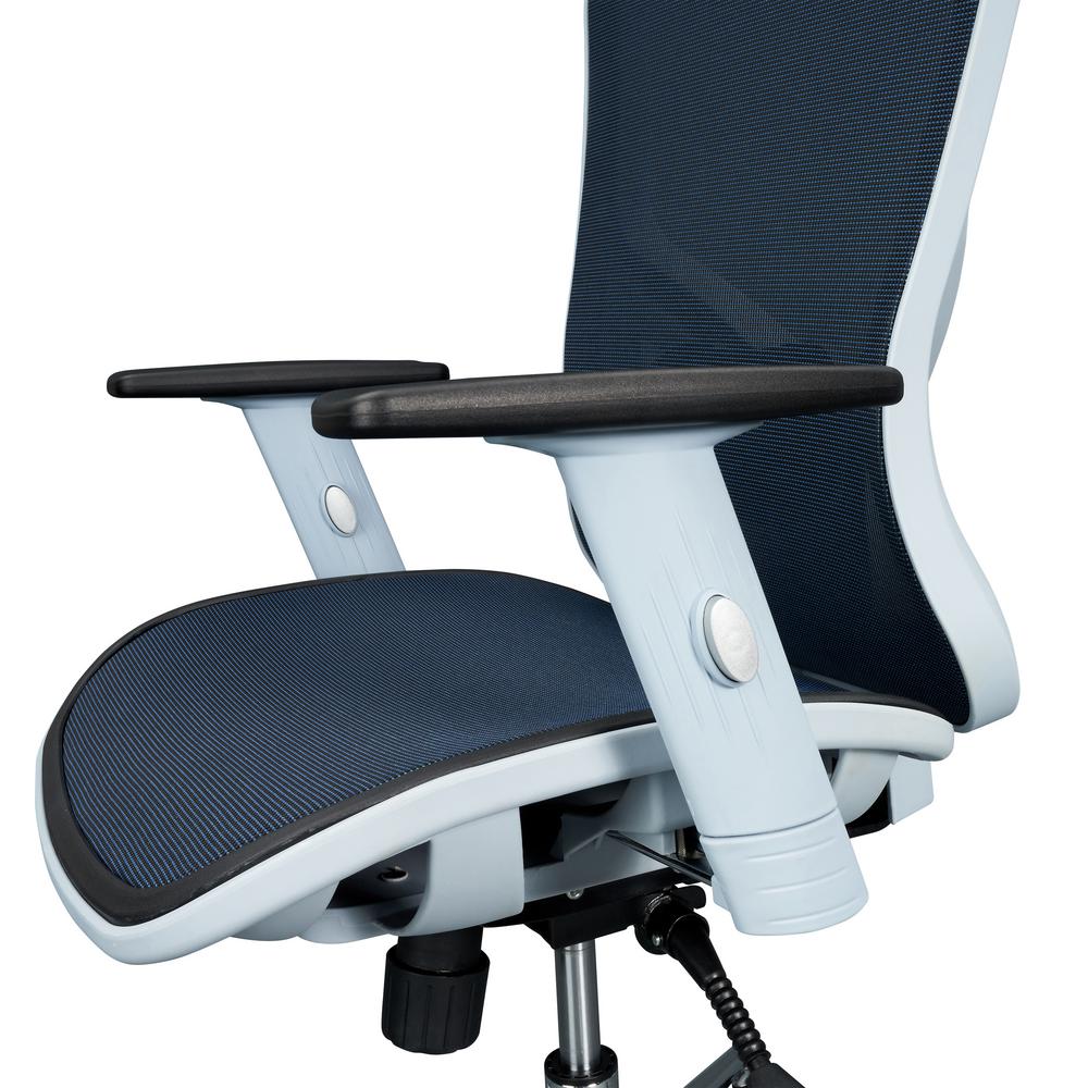 Techni Mobili The Technimobili Blue High Back Executive Mesh