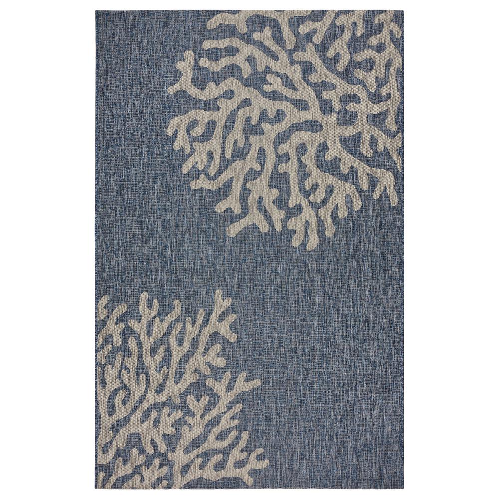 Lr Resources Captiva Navy Gray 7 Ft 9 In X 5 Rectangle Indoor Outdoor Area Rug