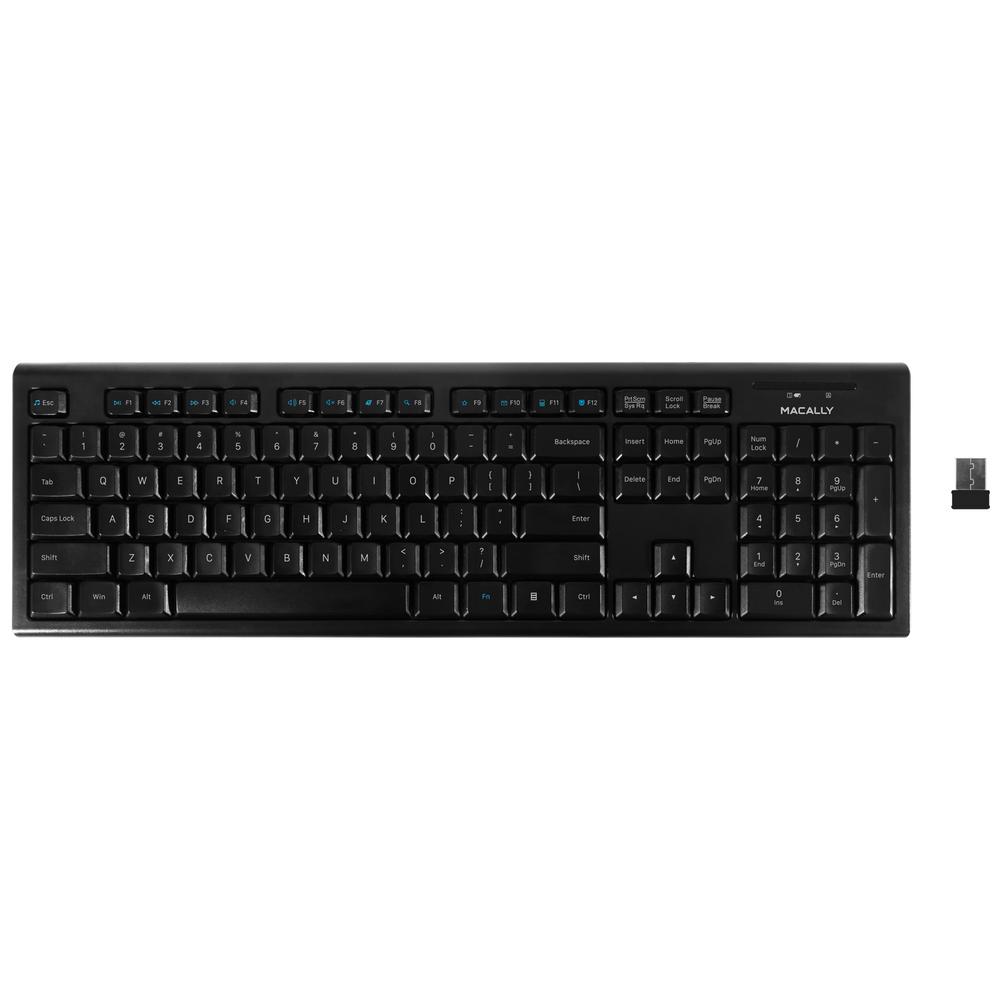 Macally Wireless Keyboard For PC Computer, Desktop, Laptop, Surface Pro ...