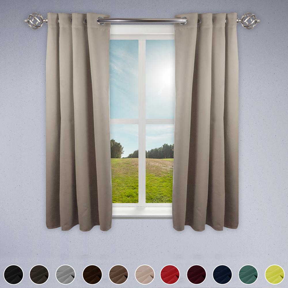 Rod Desyne Heavy Duty Drapery 52 In W X 63 In H Panel In Beige